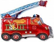 Пожарная машина красная