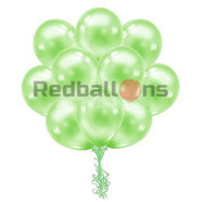 15 зеленых перламутровых шаров