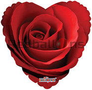 Сердце Роза красная